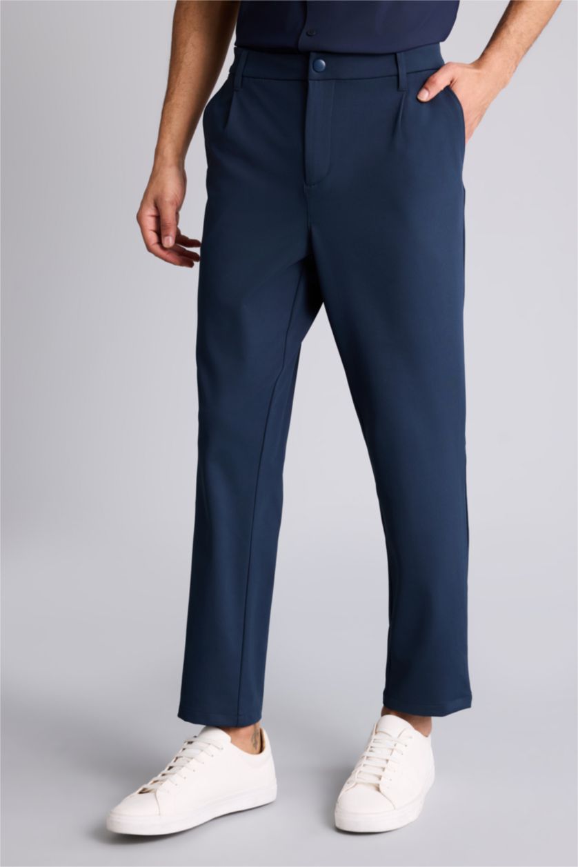 Мужчины Синий Брюки