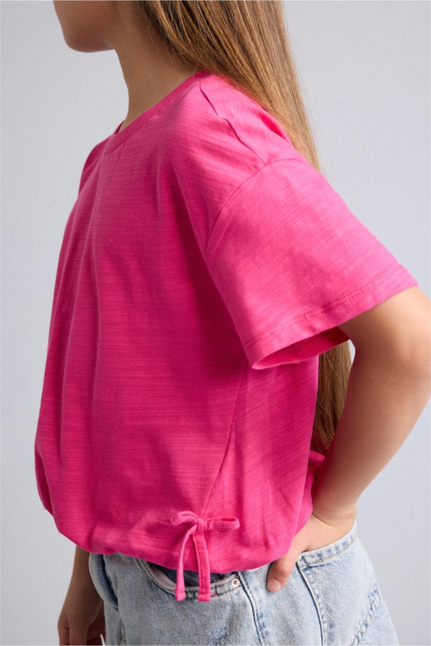 Young Girls - Teen Girls Pink Relax Fit Short Sleeve T-Shirt