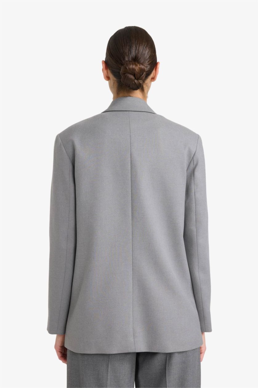 Woman Grey Oversize Fit Blazer