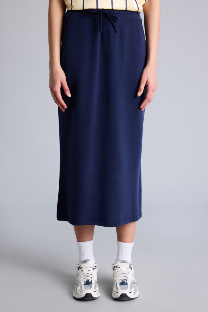 Женщины Синий Юбка из модала Standard Fit