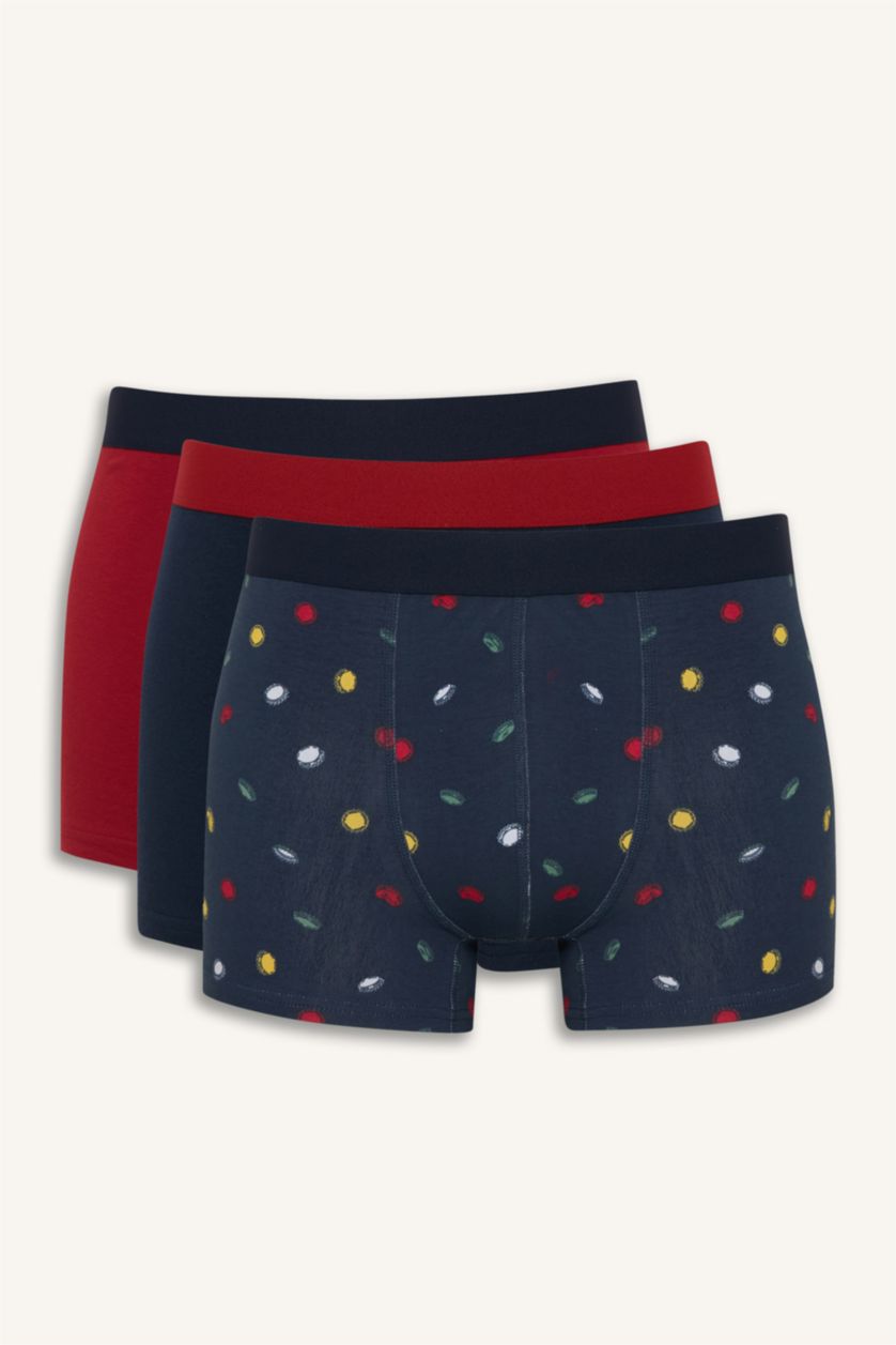 MAN NAVY Regular Fit Fun Printed 3 Piece Set