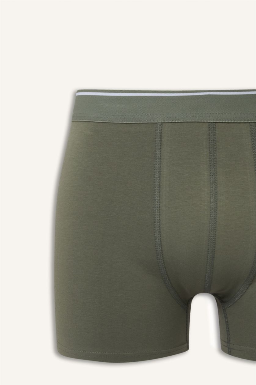 Erkek Açık Haki Regular Fıt 3'lü Boxer Set