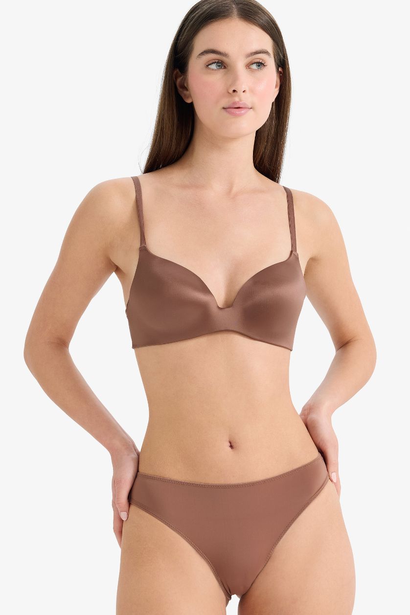 Kadın Açık Kahve Dantel Detaylı Dantel Hipster Külot