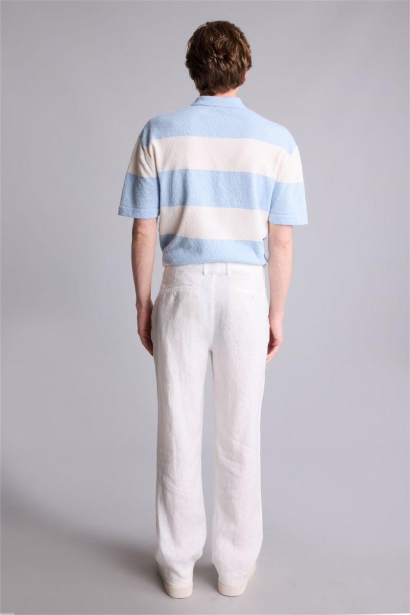 Мужчины Кремовый Relax Fit Trousers