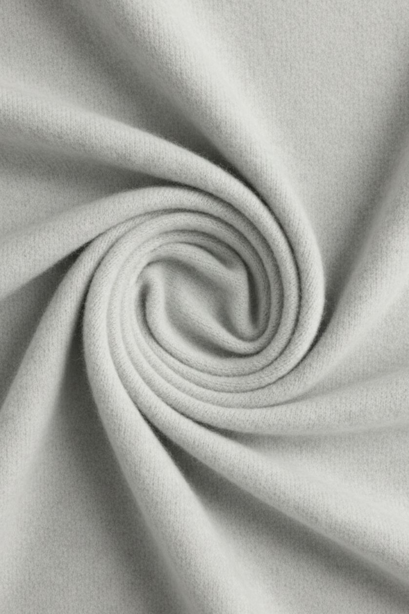 Женщины Серый Толстый свитер с круглым вырезом вязаный из шерстяной смеси