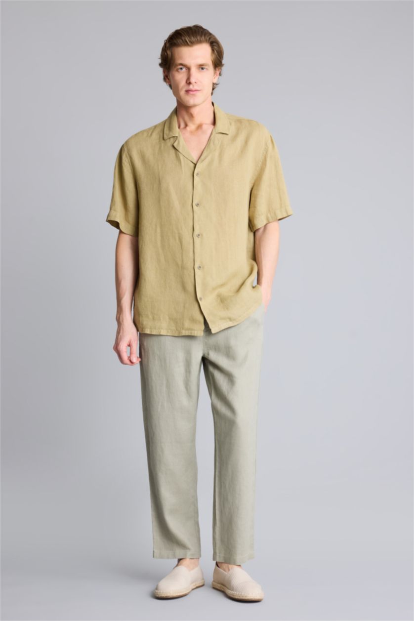 Мужчины Хаки Relax Fit Trousers