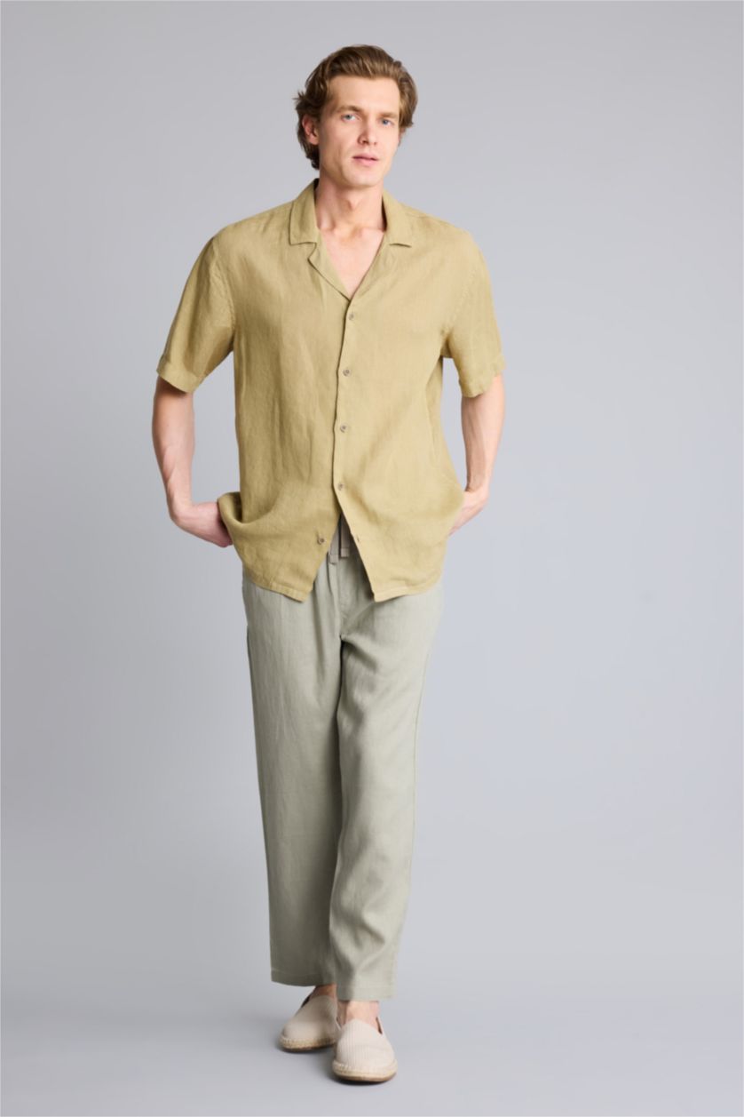 Мужчины Хаки Relax Fit Trousers