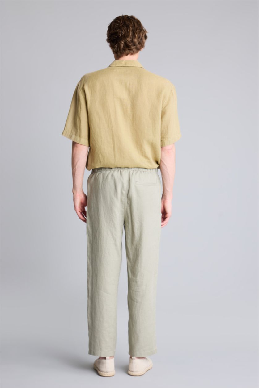 Мужчины Хаки Relax Fit Trousers