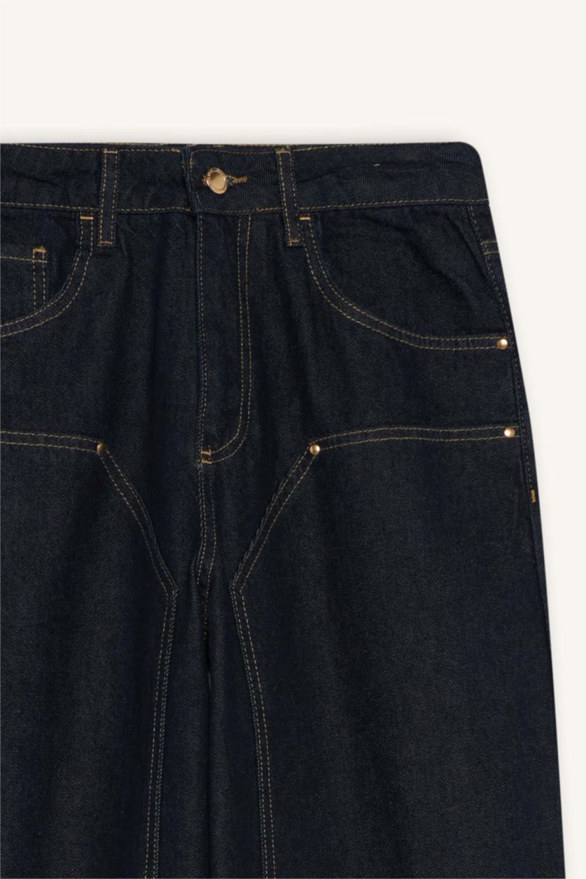 نساء أسود أزرق High Waist Trousers