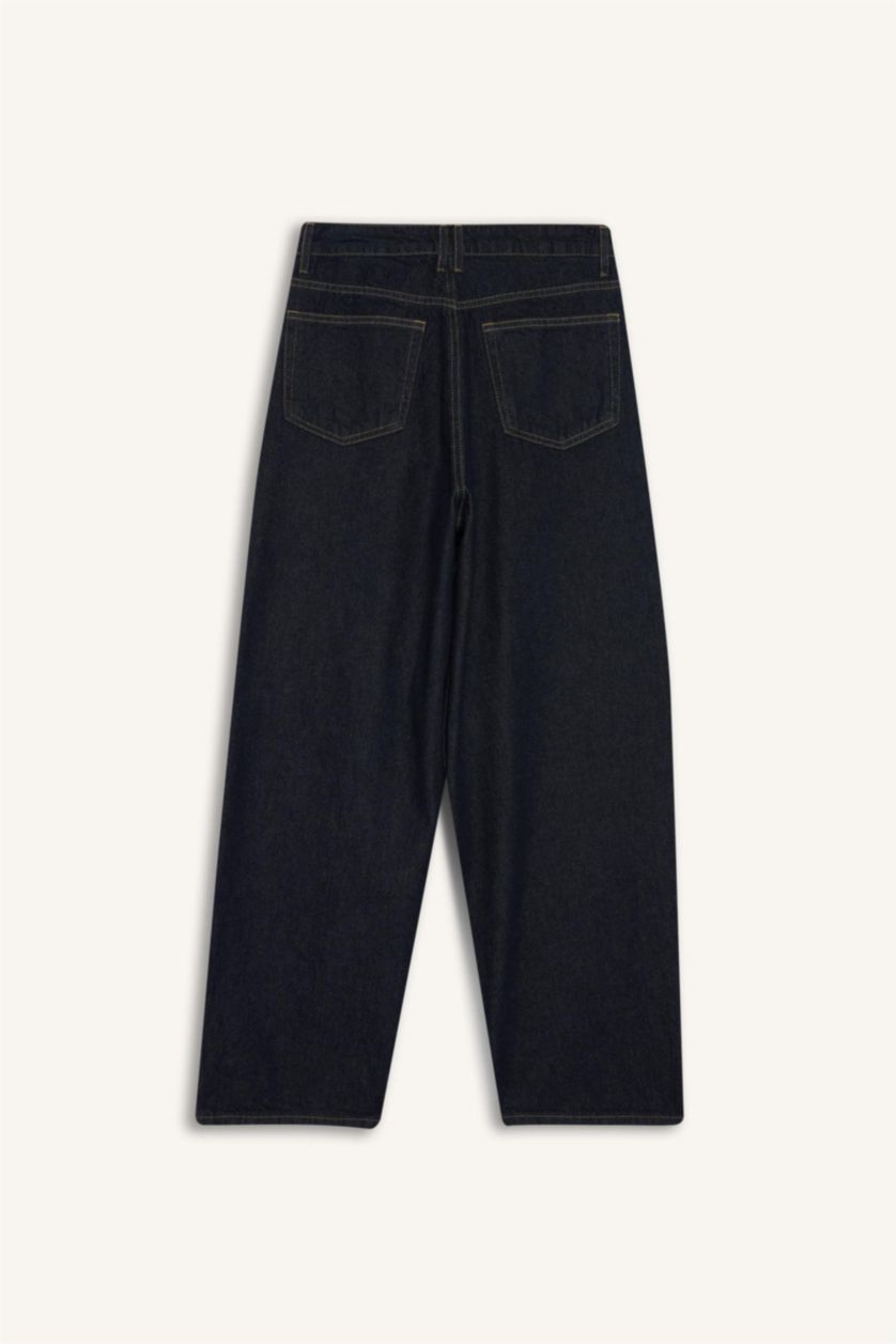 نساء أسود أزرق High Waist Trousers