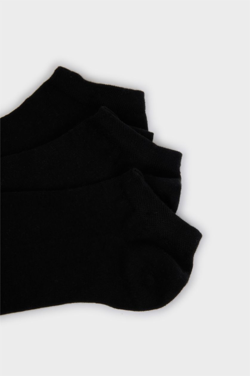 HOMME Noir Lot de 3 Chaussettes courtes en coton pour homme