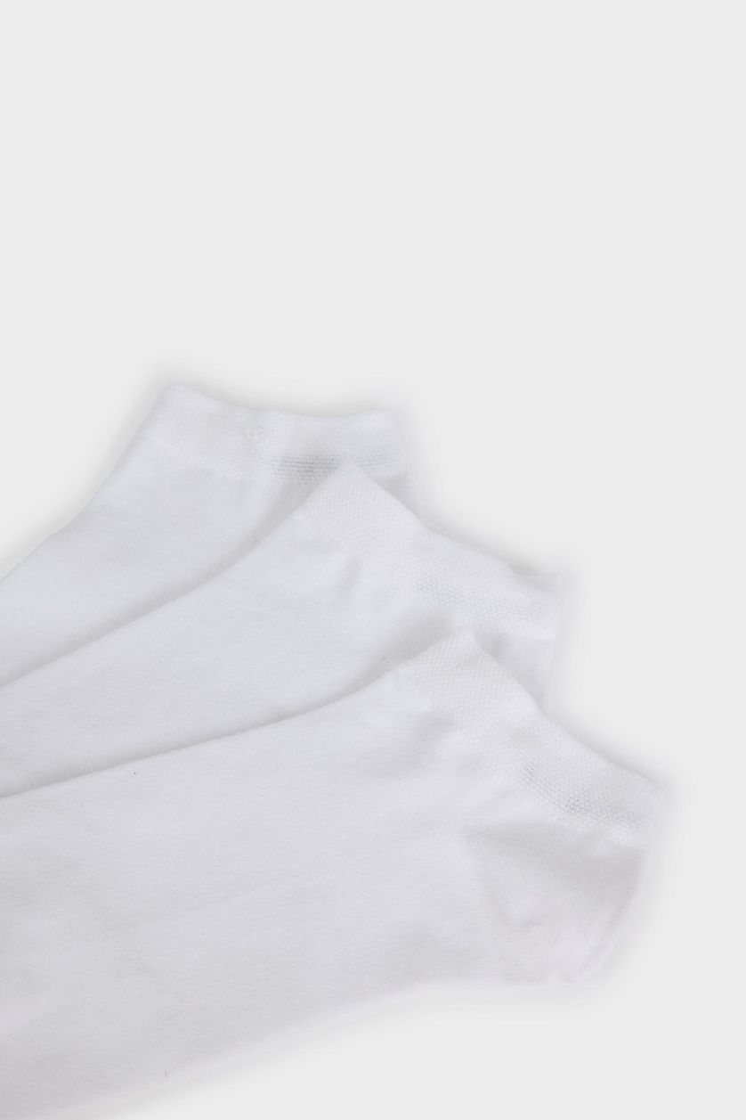 رجال أبيض جوارب قطن قصيرة  للرجال - 3 قطع