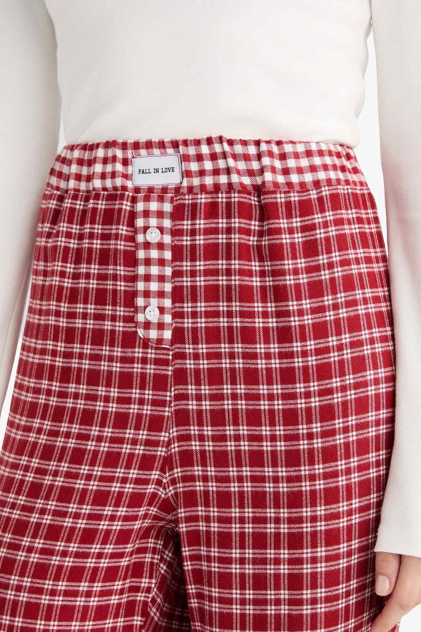 WOMAN Bordeaux Regular Fit Flanel Bottom