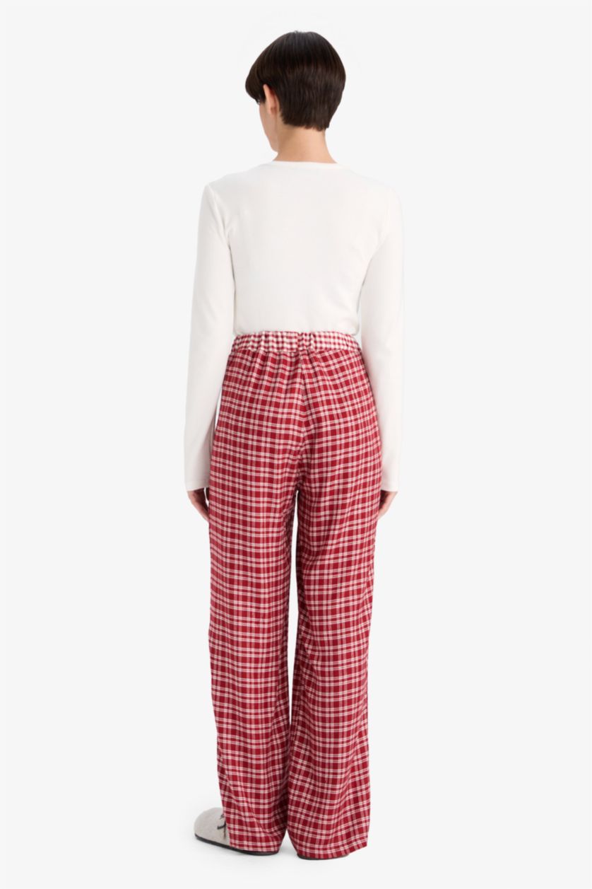 WOMAN Bordeaux Regular Fit Flanel Bottom