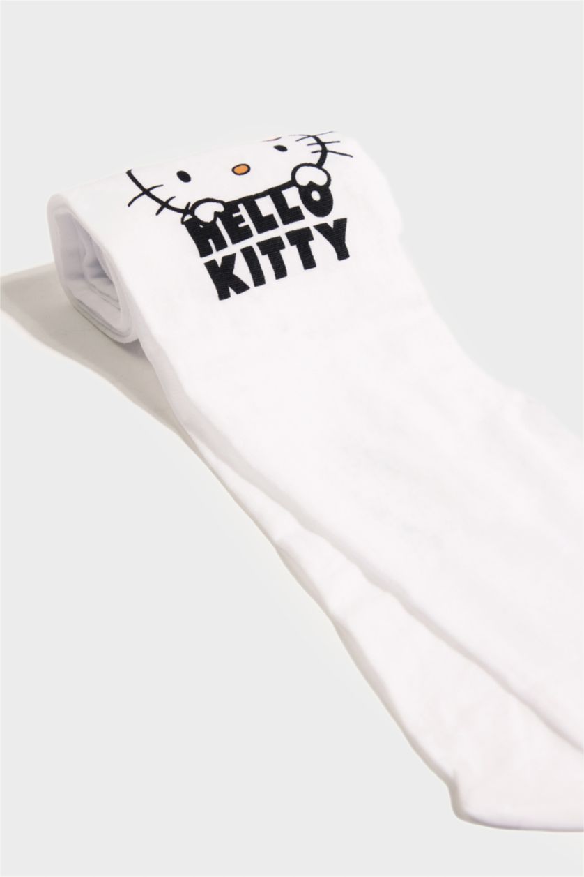 Kız Çocuk - Genç Kız Beyaz Kız Çocuk Hello Kitty 60 Denye Külotlu Çorap