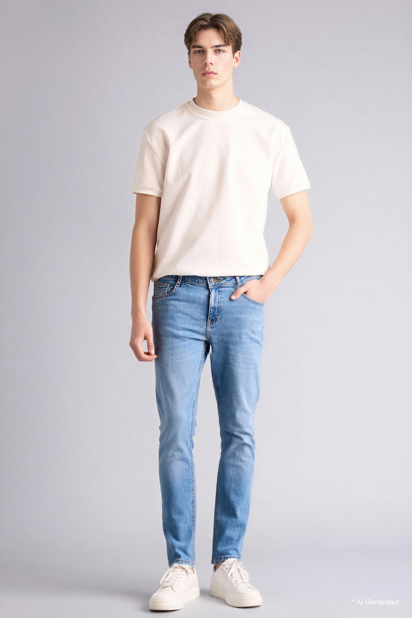 Men Light Blue Pedro Slim Fit Jeans