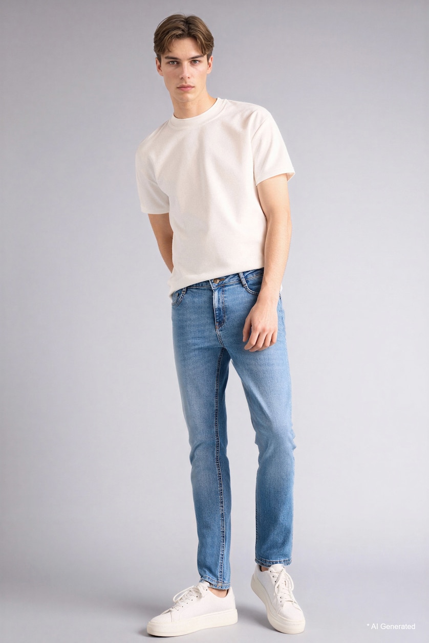 Men Light Blue Pedro Slim Fit Jeans