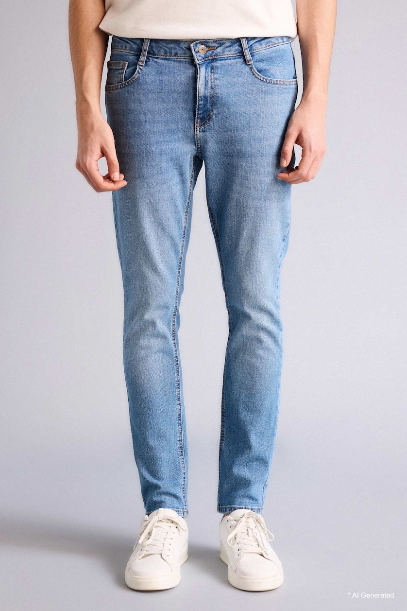 Men Light Blue Pedro Slim Fit Jeans