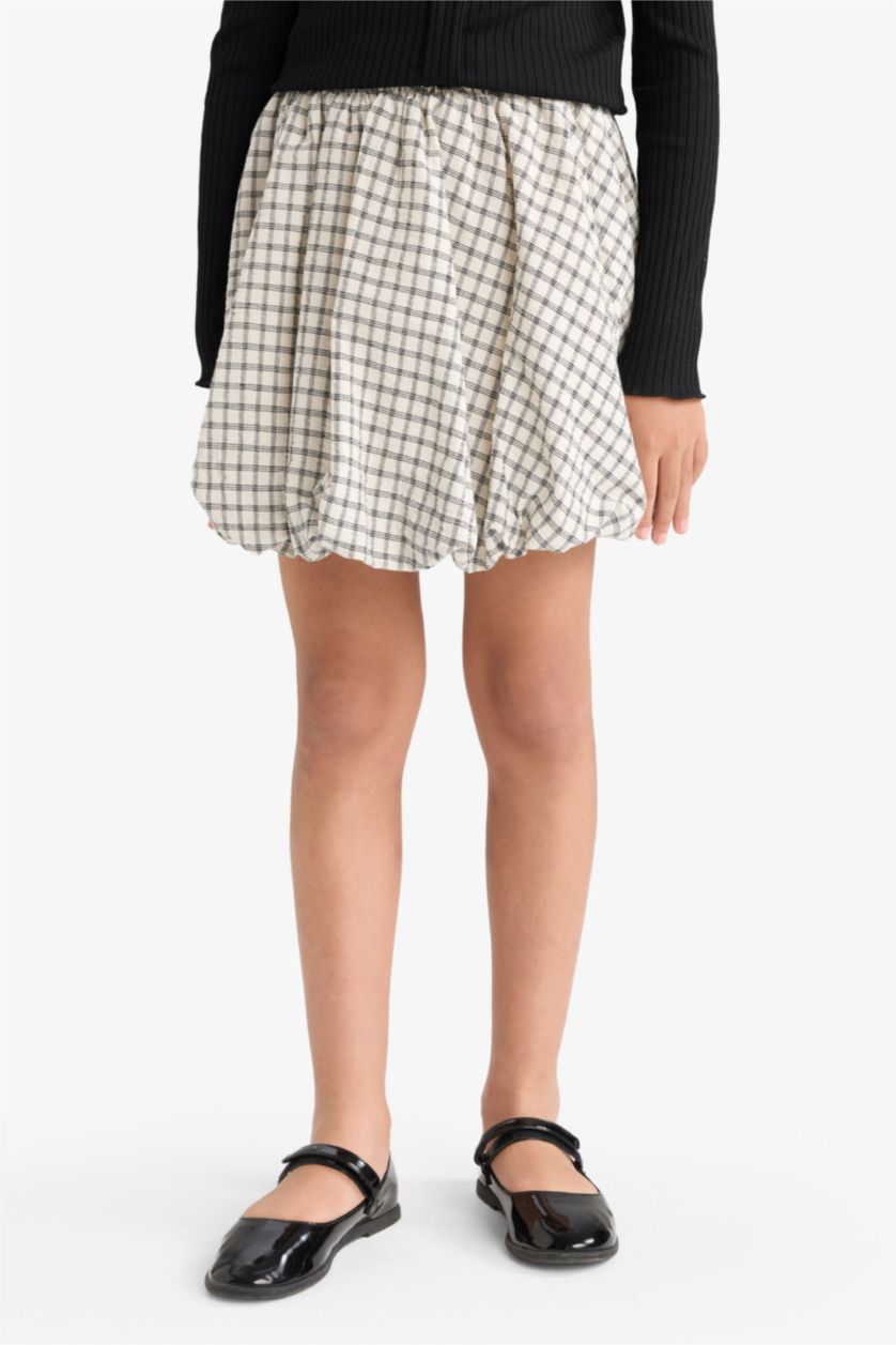 بناتي بيج فاتح جيبة بناتي كاروهات منسوج