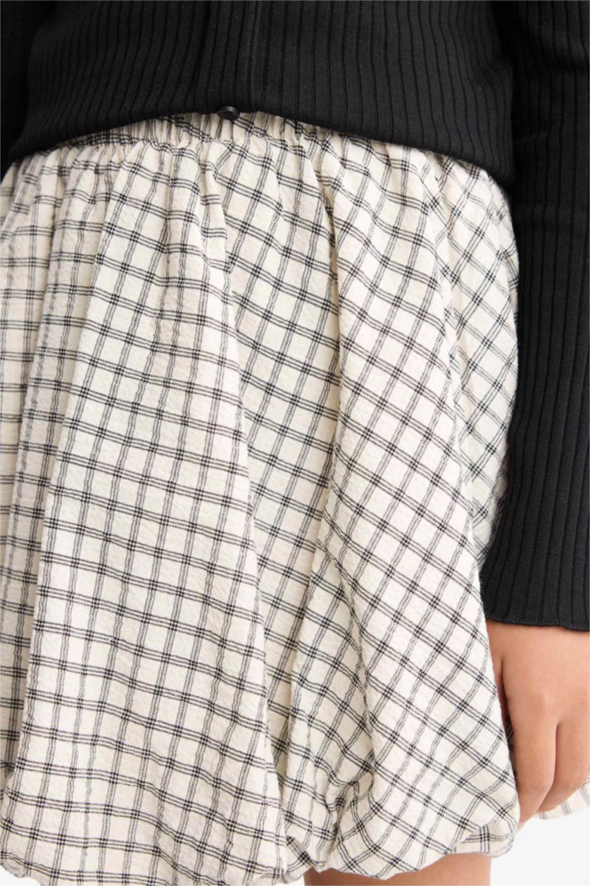 بناتي بيج فاتح جيبة بناتي كاروهات منسوج