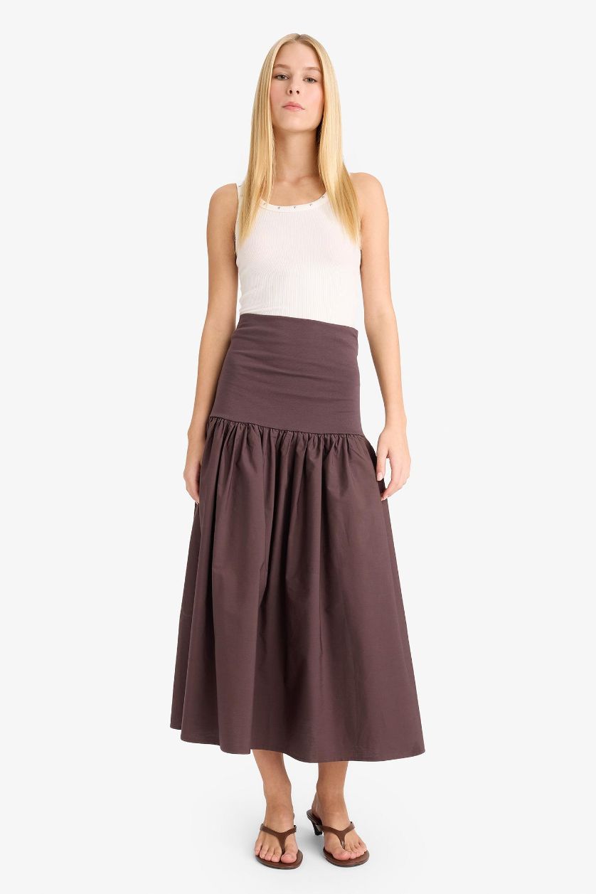 Kadın Kırık Beyaz Fitted Kare Yaka Fitilli Kaşkorse Atlet