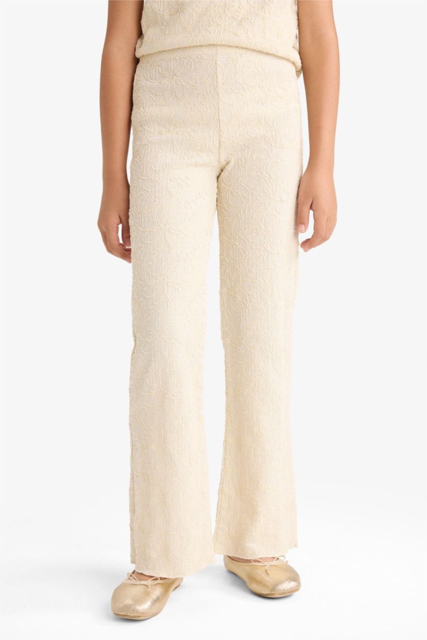 بنات بيج سيت بناتي بنطلون وتيشيرت مطرز - قطعتين