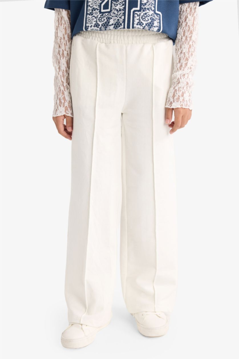 بناتي كحلي طقم بناتي تيشيرت وبنطلون سويت بانتس - قطعتين