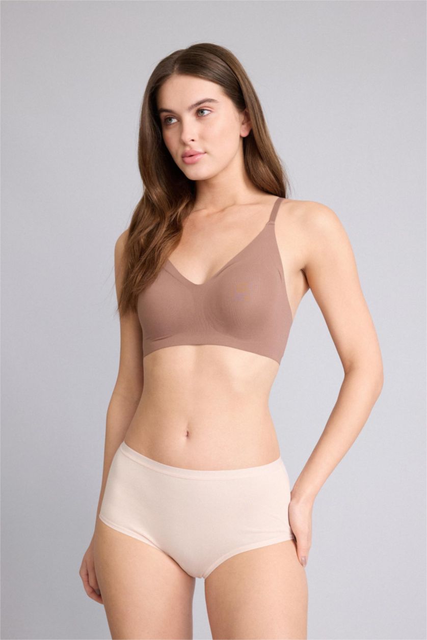 حريمي بني فاتح كلوت سليب - 3 قطع