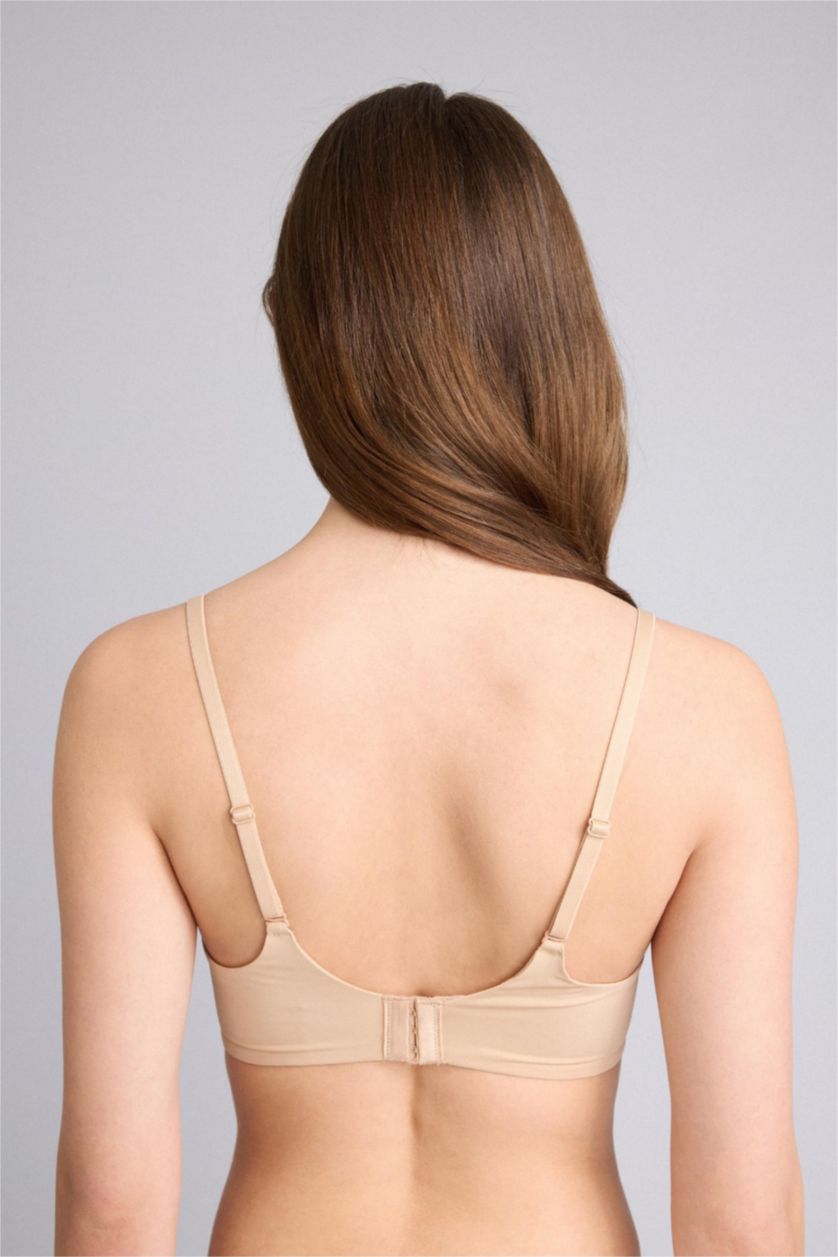 Kadın Bej Micro Kaplı Dolgulu Balensiz Bralet