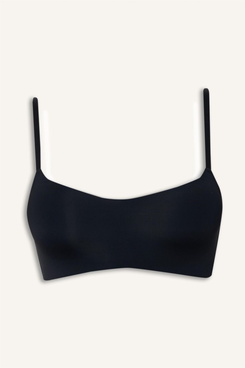 Kadın Siyah Micro Kaplı Dolgulu Balensiz Bralet