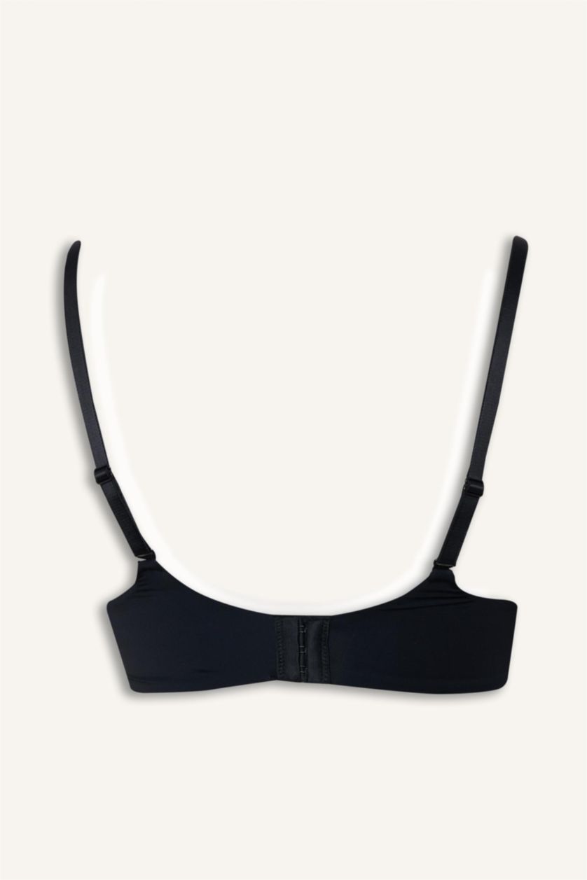 Kadın Siyah Micro Kaplı Dolgulu Balensiz Bralet