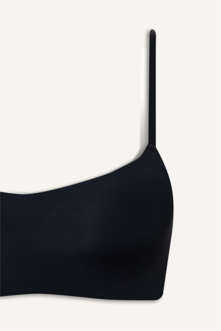 Kadın Siyah Micro Kaplı Dolgulu Balensiz Bralet