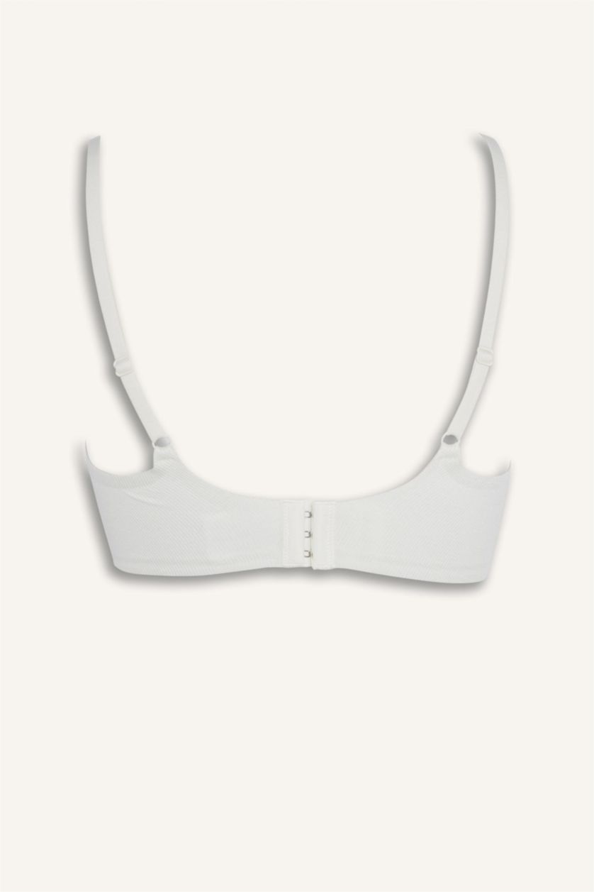 Женщины Бежевый Хлопковый бюстгальтер для футболки без косточек со съемными чашечками и вкладышами