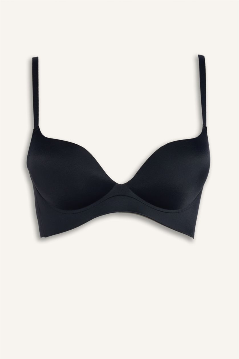 Женщины Черный Fall in Love с чашечками с чашечками С косточками Бюстгалтер