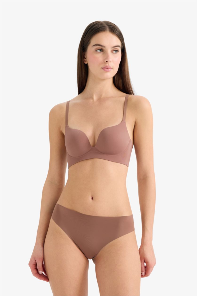 Женщины Светло коричневый Fall in Love с чашечками с чашечками С косточками Бюстгалтер