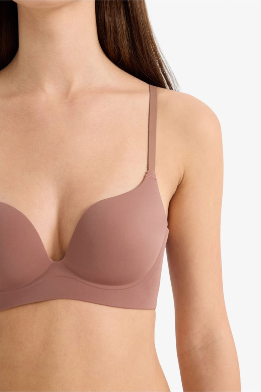 Женщины Светло коричневый Fall in Love с чашечками с чашечками С косточками Бюстгалтер