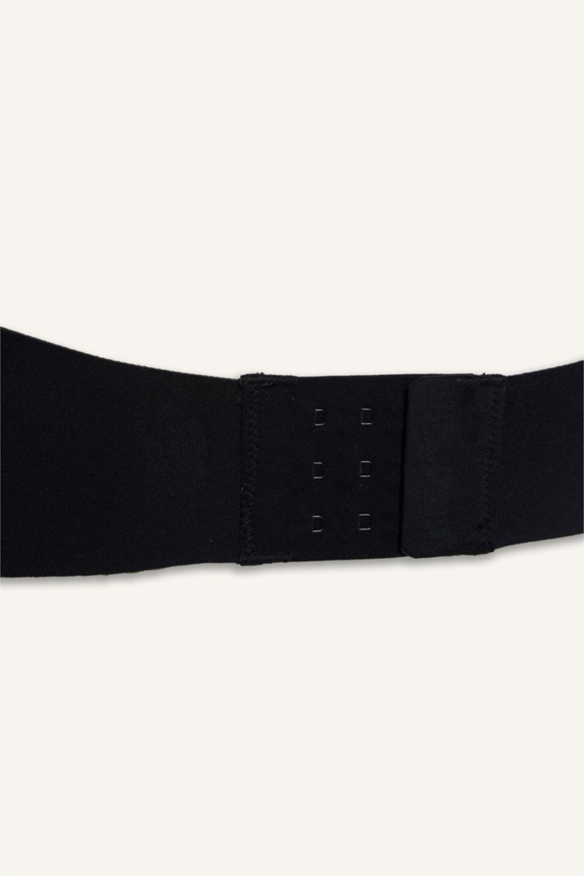 Женщины Черный Бюстгальтер без бретелек без косточек со съемными чашечками и съемными вкладышами