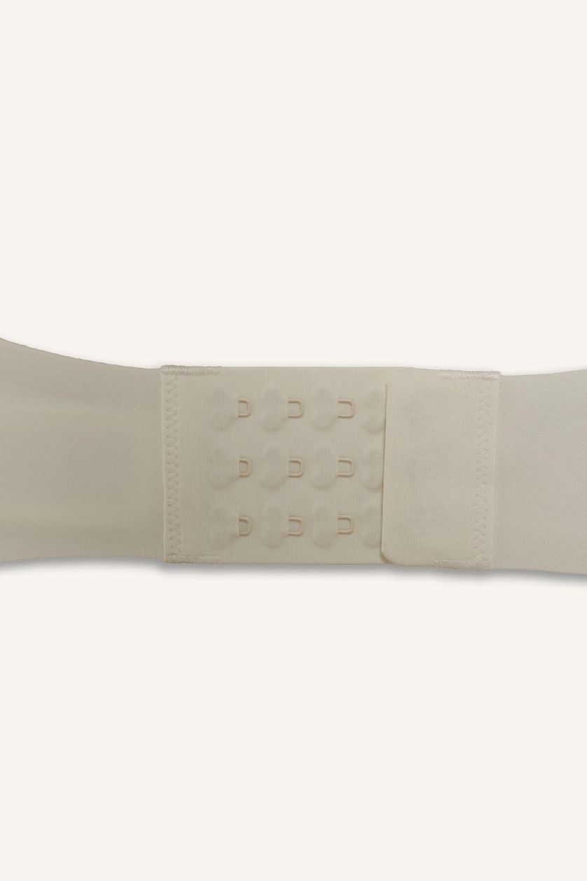 Женщины Бежевый Бюстгальтер без бретелек без косточек со съемными чашечками и съемными вкладышами