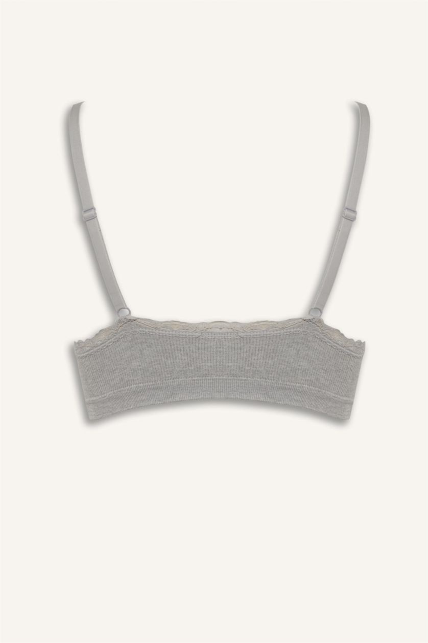 Әйелдерге Сұр Fall in Love шілтер бөлшектері Алынбалы лайнерлермен Алынбалы төсем тұқымсыз Футболка Бюстгальтері