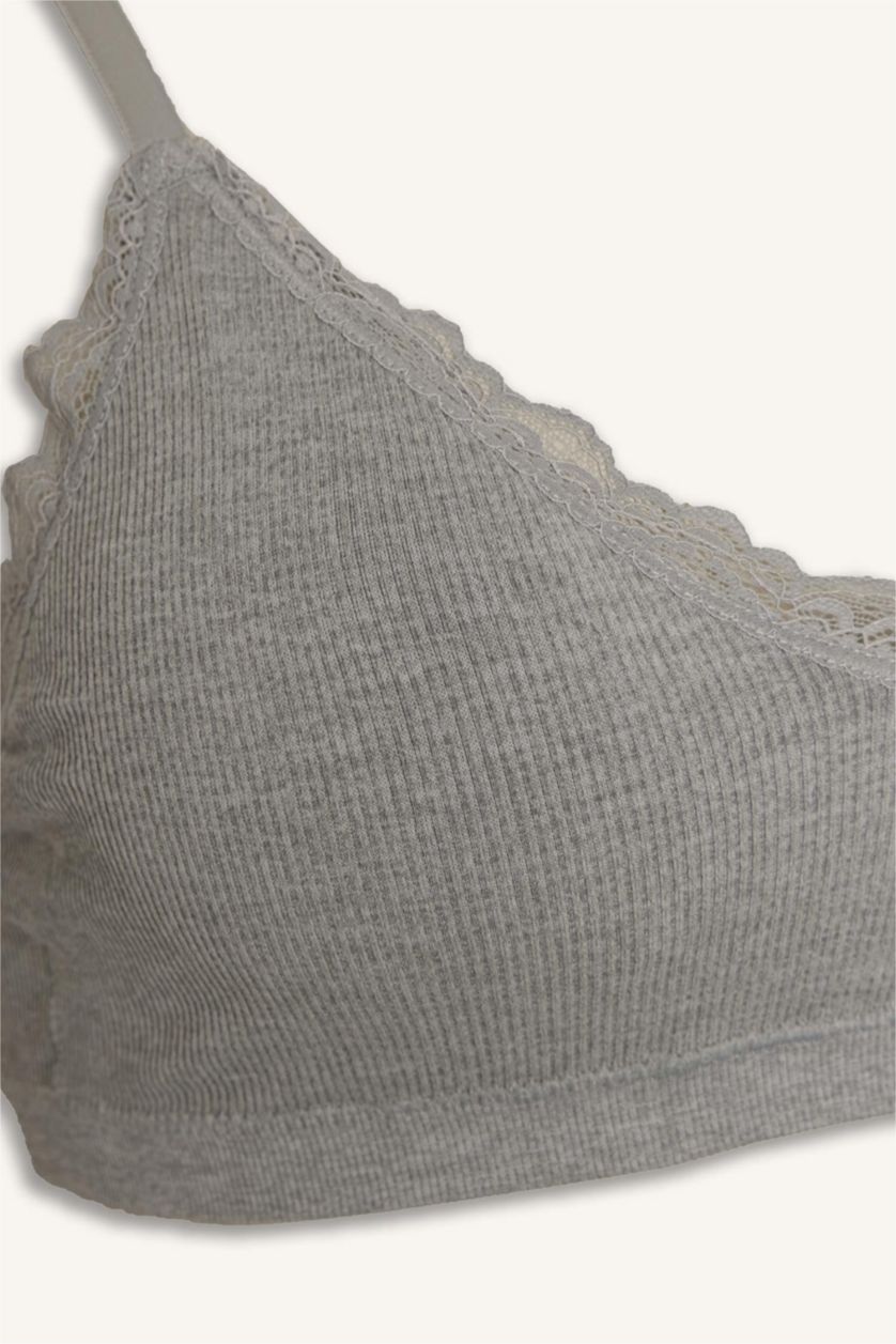 Әйелдерге Сұр Fall in Love шілтер бөлшектері Алынбалы лайнерлермен Алынбалы төсем тұқымсыз Футболка Бюстгальтері