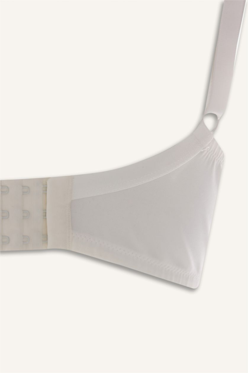 WOMAN Ecru Micro Coated Padded Underwired T-Shirt Bra