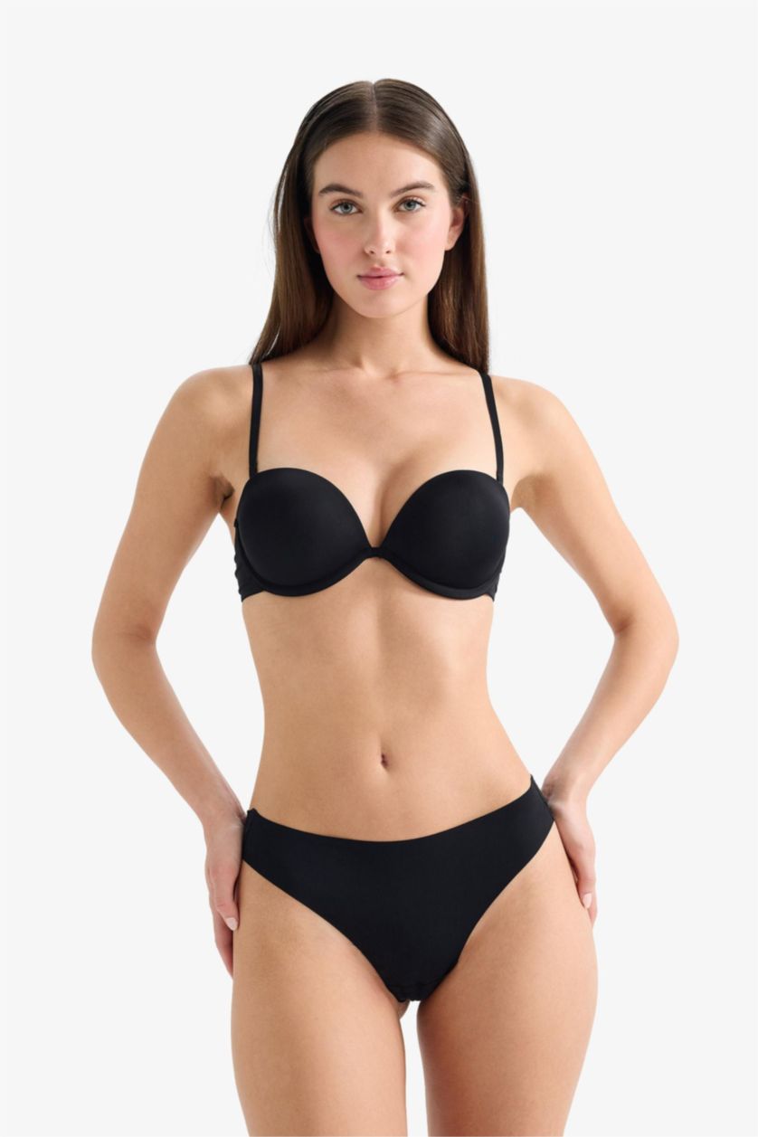 Woman Black 2 piece Micro Panties Set