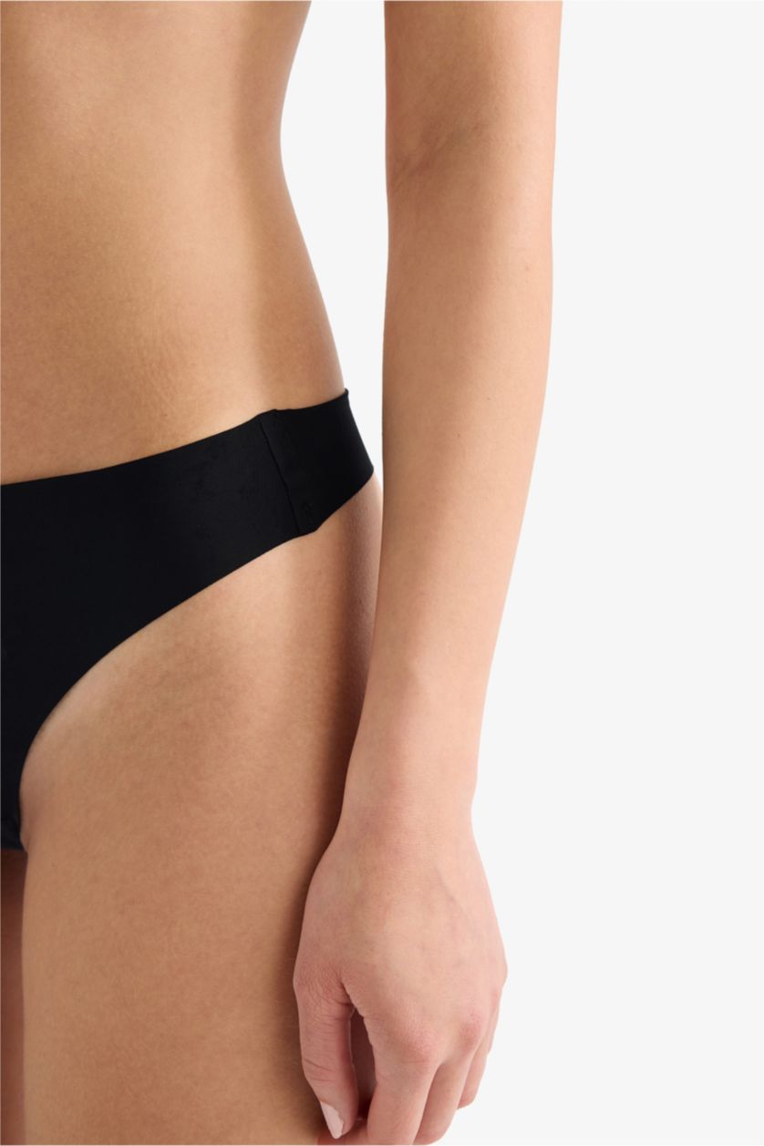 Woman Black 2 piece Micro Panties Set