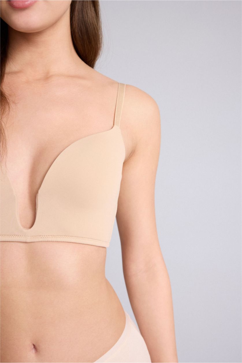 Женщины Бежевый Fall in Love с чашечками с пуш-апом наполовину С косточками Бюстгалтер