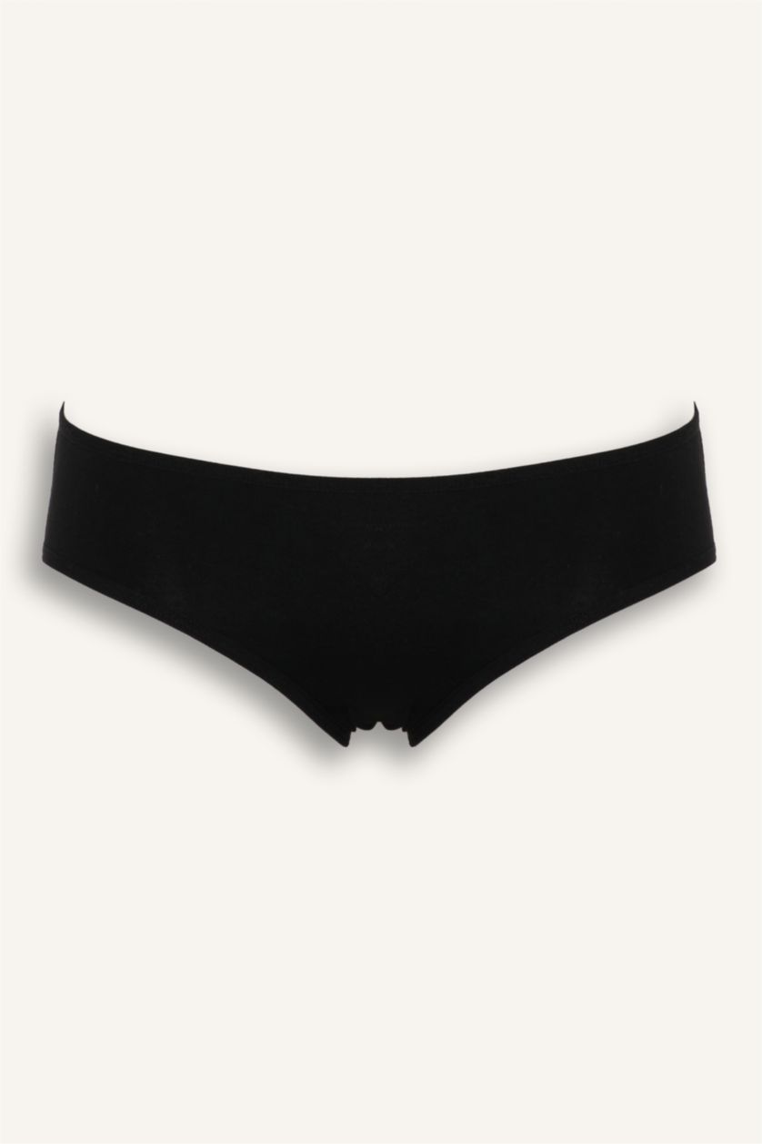Woman Black Fall in Love Basic 3 Piece Panties