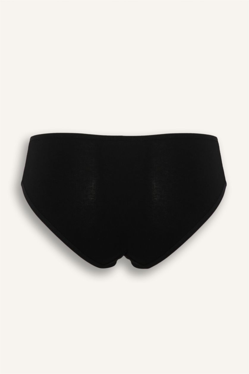 Woman Black Fall in Love Basic 3 Piece Panties