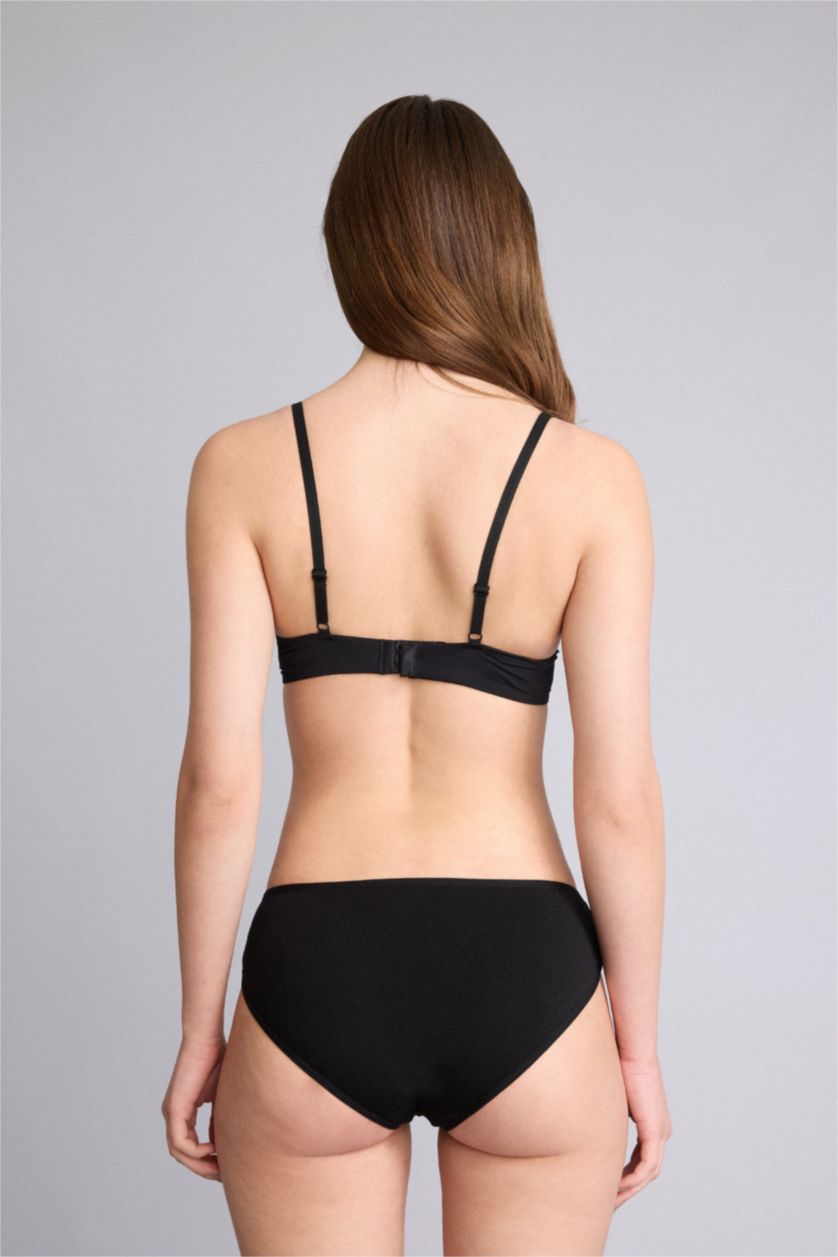 Kadın Siyah Basic Düz 3'lü Külot