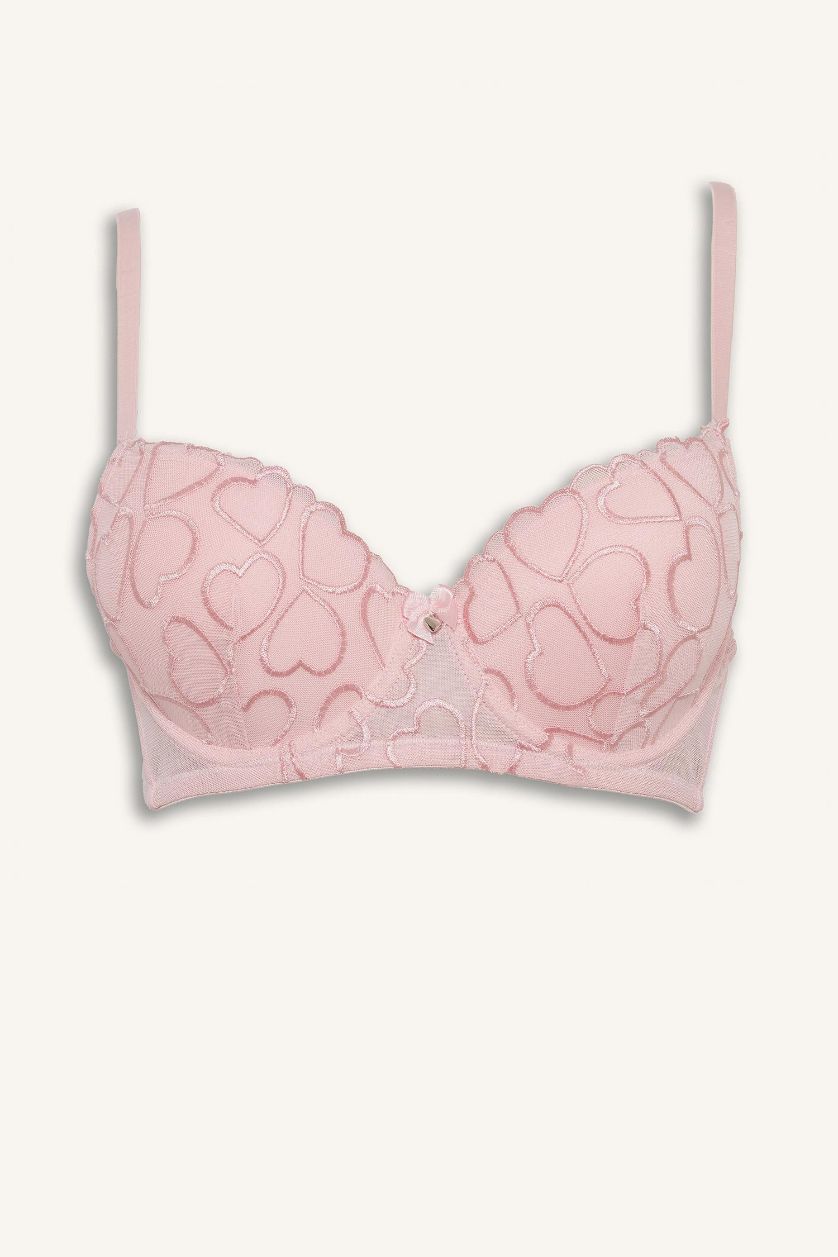 نساء زهري حمالة صدر برا بوش أب كامل مطرز دانتيل مبطن