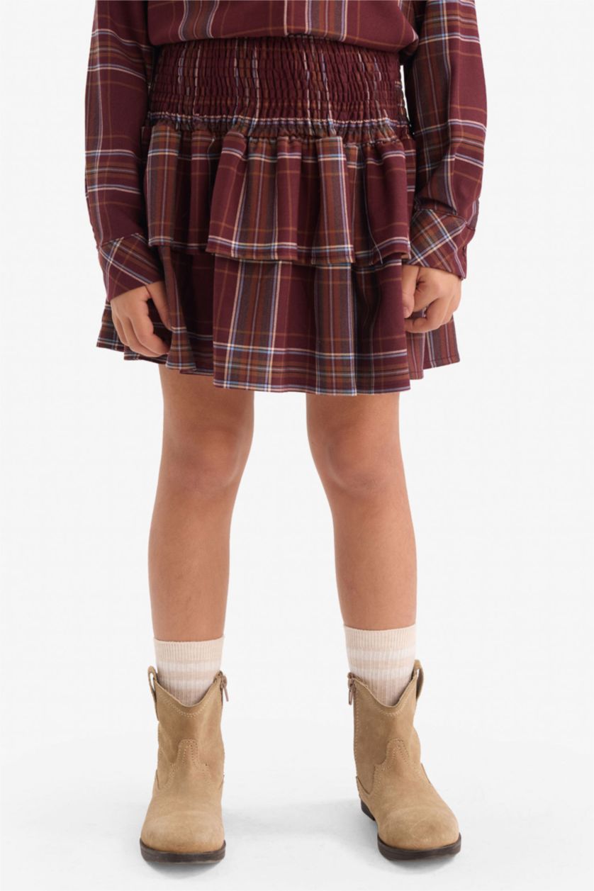 Kız Çocuk - Genç Kız Bordo Pamuklu Kız Çocuk