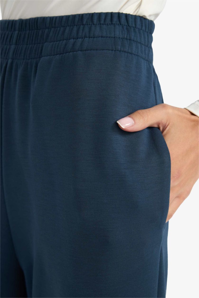 Woman NAVY Jogger Fit Modal Trousers